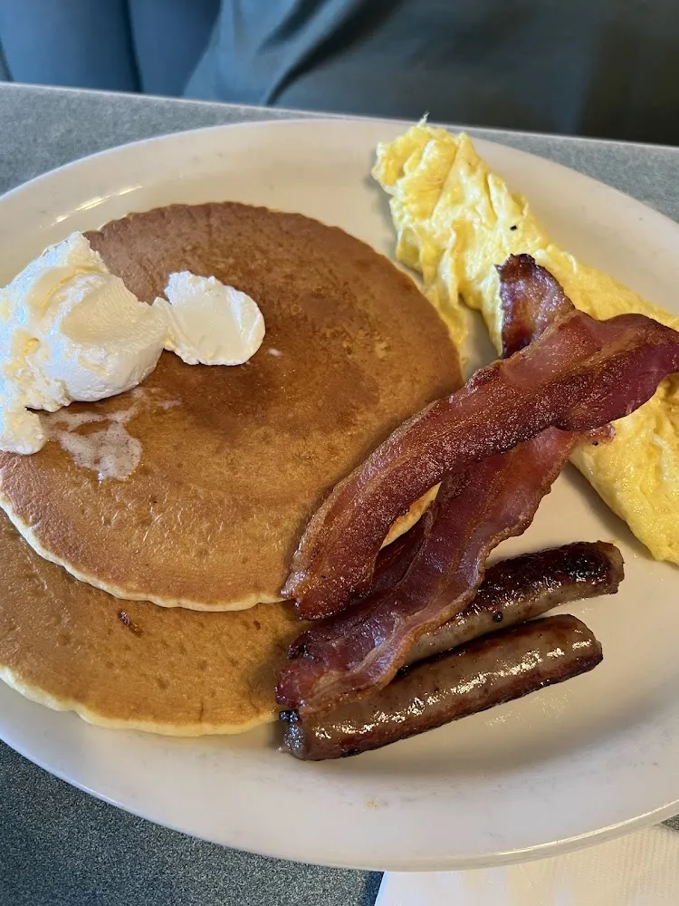 Pancakes Eggs Bacon Sausage